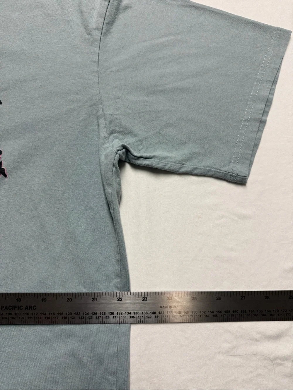 RRR-123 Light Blue Adam and Eve in Garden Graphic Short‎ Sleeve T-shirt Size M